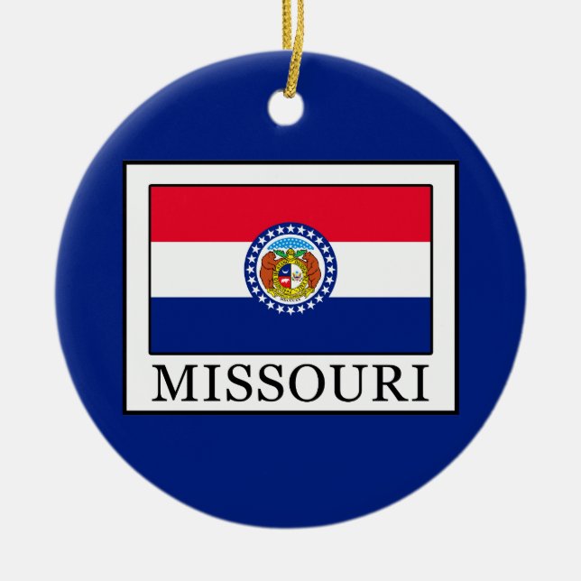 Missouri Ceramic Ornament (Front)
