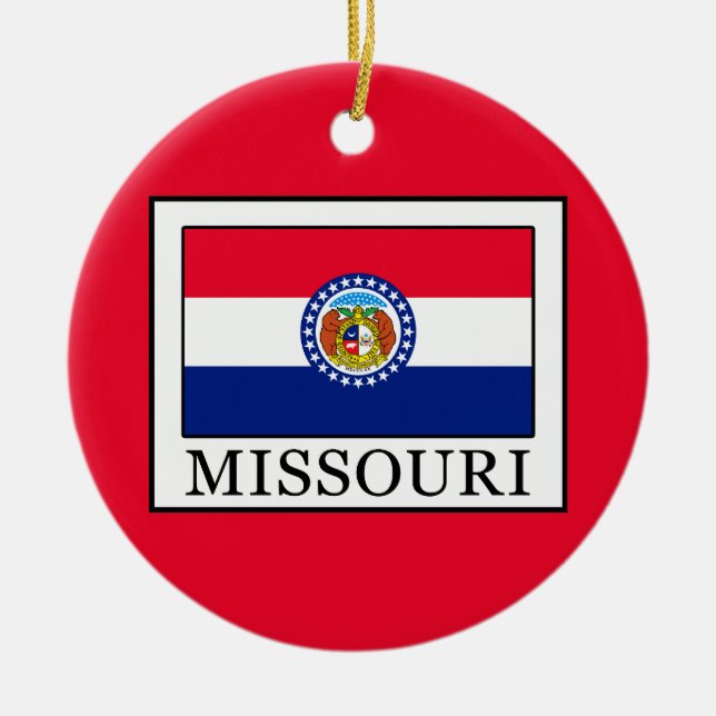 Missouri Ceramic Ornament (Front)