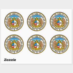 Missouri Classic Round Sticker | Zazzle