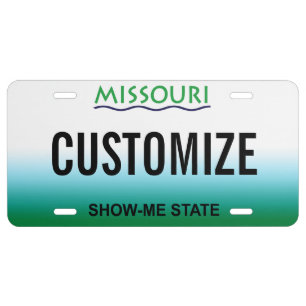 Missouri Custom License Plate