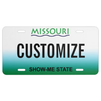 Missouri Custom License Plate