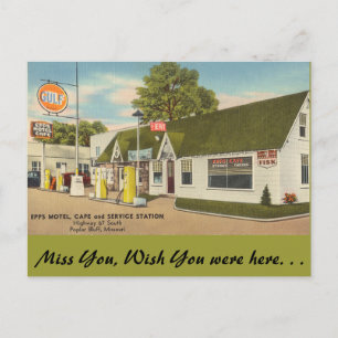 Missouri, Epps Motel, Cafe, Poplar Bluff Postcard