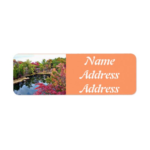Missouri Fall Photo Personalized Address Labels