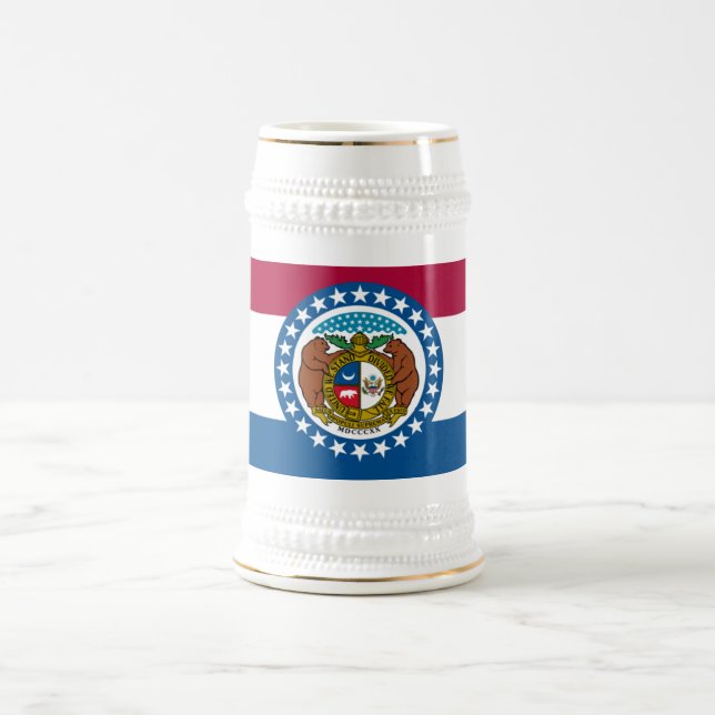 MISSOURI FLAG BEER STEIN (Center)