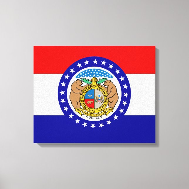 Missouri flag canvas print (Front)