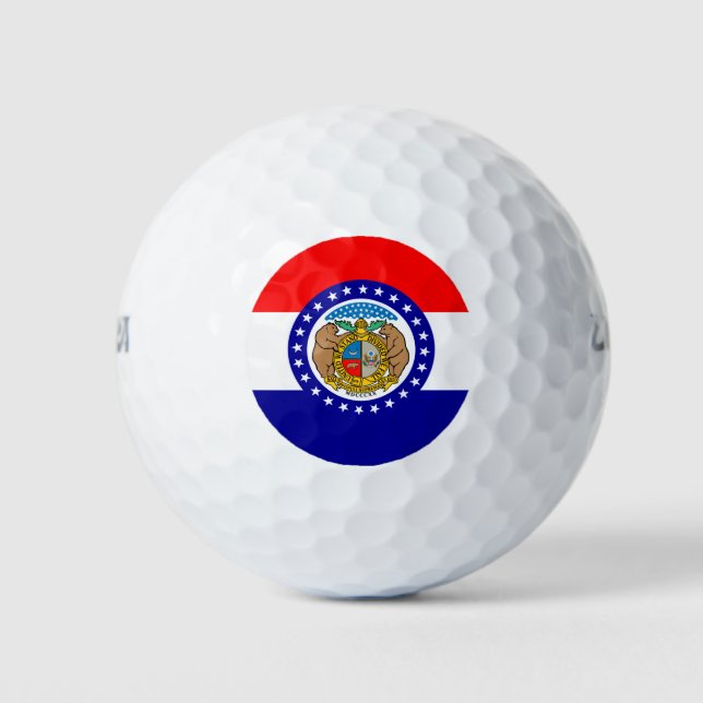 Missouri flag golf balls (Front)