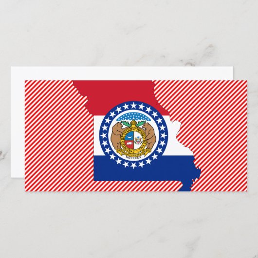 Missouri Flag Map (Front/Back)