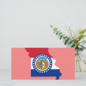 Missouri Flag Map (Standing Front)