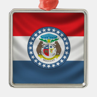 Missouri Flag Metal Ornament