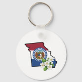 St. Louis Flag Keychain