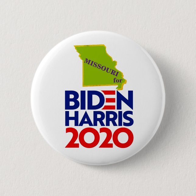 Missouri for Biden Harris 2020 Button (Front)