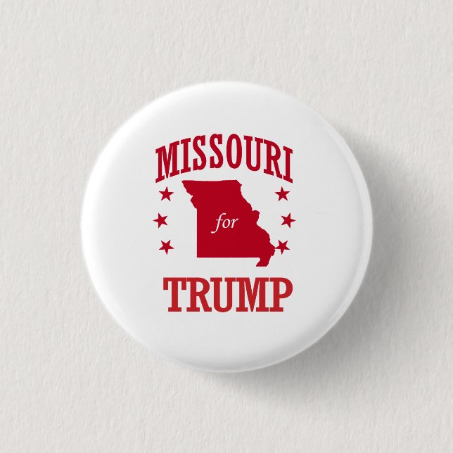MISSOURI FOR DONALD TRUMP PINBACK BUTTON (Front)