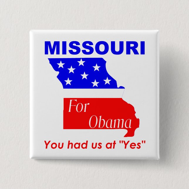 Missouri for Obama Button (Front)