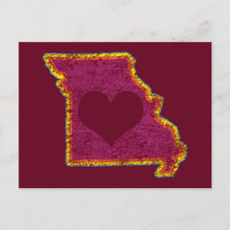 missouri grunge love postcard