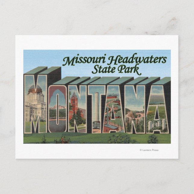 Missouri Headwaters Park, Montana Postcard (Front)