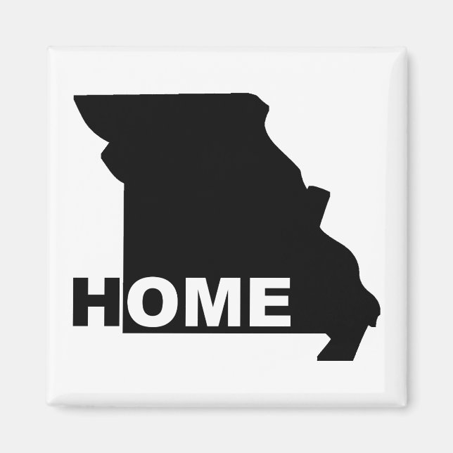 Missouri Home Away From State Fridge Magnet (Front)