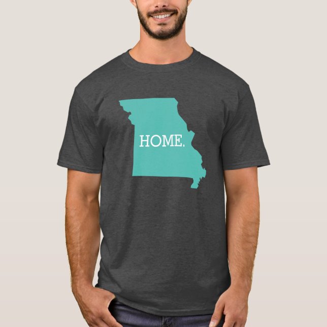 Missouri Home State Aqua T-Shirt (Front)