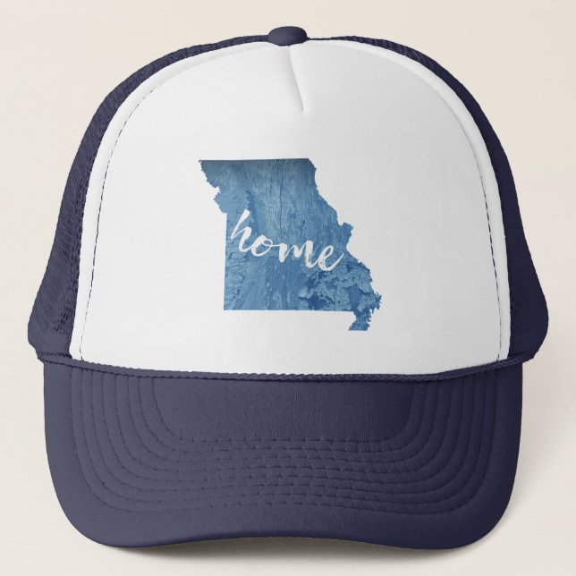 Missouri Home Wood Grain Trucker Hat (Front)