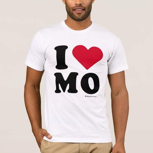 MISSOURI - "I LOVE MO" "I LOVE MISSOURI"  T-Shirt (Front)