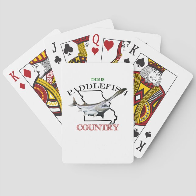 Missouri Is Paddlefish Country Poker Cards (Back)