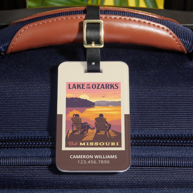Missouri | Lake of the Ozarks Luggage Tag (Front Insitu 2)