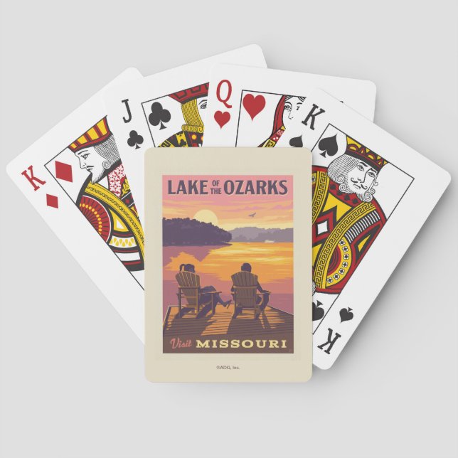 Missouri | Lake of the Ozarks Poker Cards (Back)