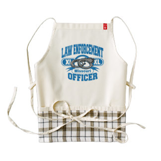 Missouri Law Enforcement Officer Handcuffs Zazzle HEART Apron