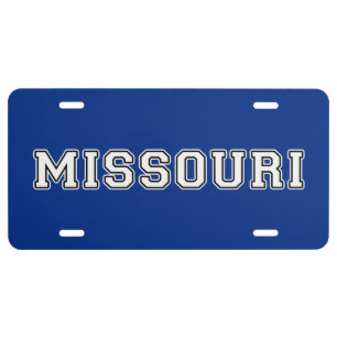 Missouri License Plate