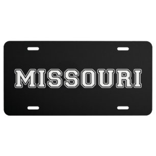 Missouri License Plate