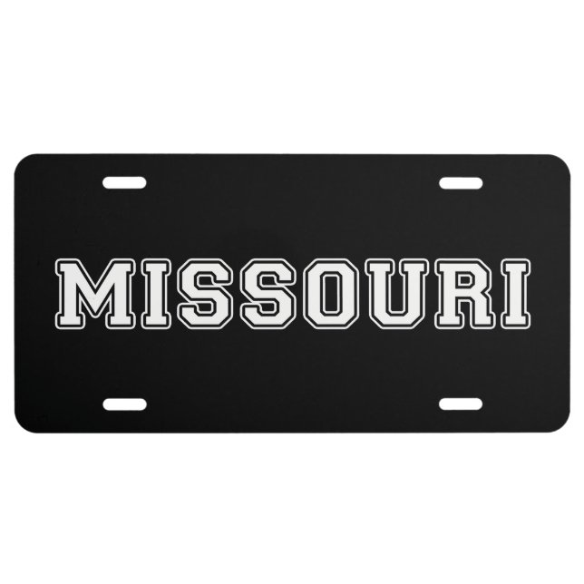 Missouri License Plate (Front)