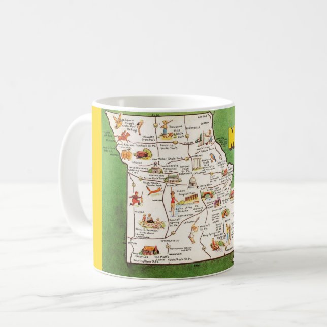 Missouri Map Mug (Front Left)