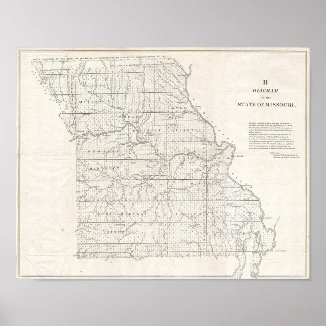 Missouri Map Poster | Zazzle