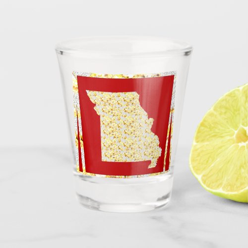 MISSOURI MAP SHOT GLASS