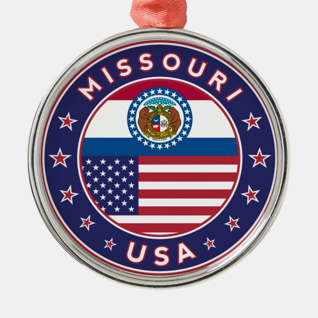 Missouri Metal Ornament (Front)