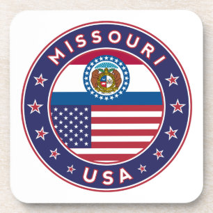 Missouri, Missouri phone case, Missouri sticker, Beverage Coaster