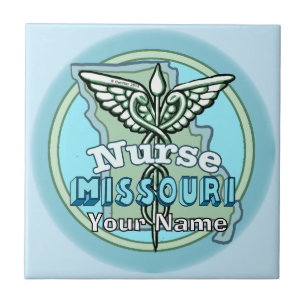 Missouri Nurse Caduceus Tile