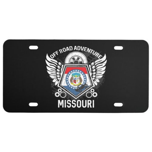 Missouri Off Road Adventure 4x4 Trails Mudding License Plate