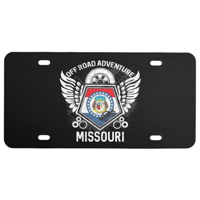 Missouri Off Road Adventure 4x4 Trails Mudding License Plate (Front)