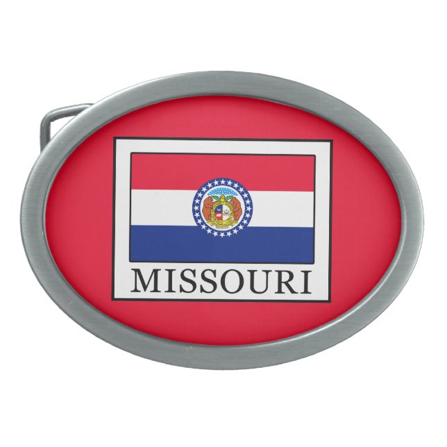 Missouri Oval Belt Buckle (Front)