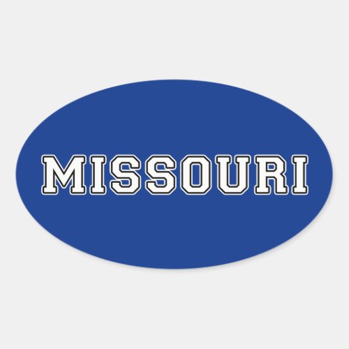 Missouri Oval Sticker