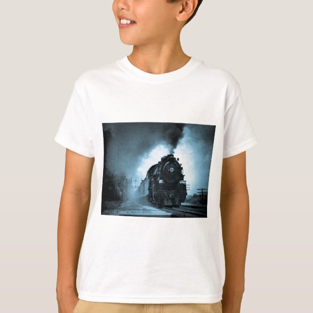 Missouri Pacific Steam Passenger Cyan T-Shirt (Front)