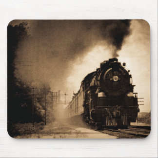 Missouri Pacific Steam Passenger Sepia Mouse Pad