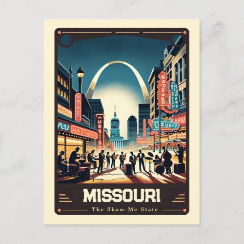 Missouri  Patriotic Spirit Vintage Postcard