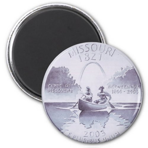Missouri Quarter Original Artwork Magnet