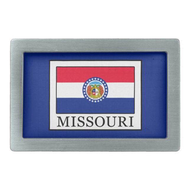 Missouri Rectangular Belt Buckle (Front)