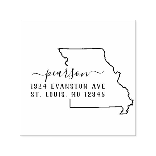 Missouri Return Address Stamp Self_Inking