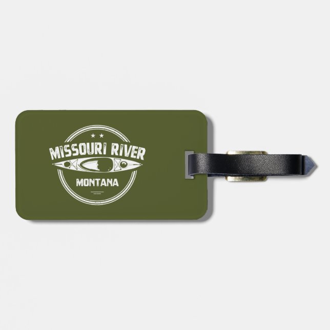 Missouri River, Montana Luggage Tag (Back Horizontal)
