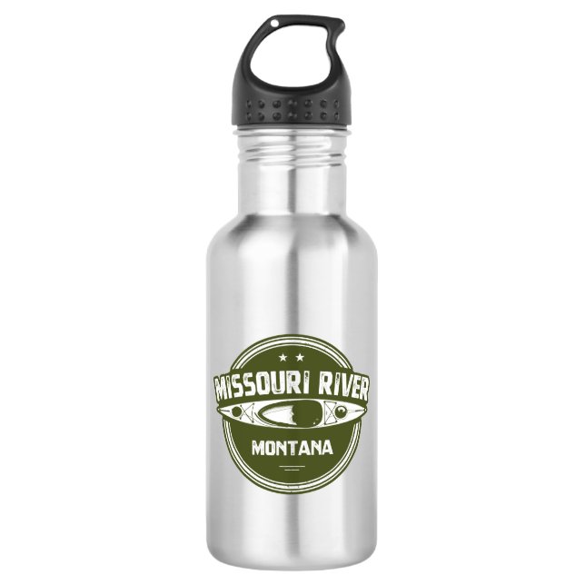 Missouri River, Montana Stainless Steel Water Bottle (Front)
