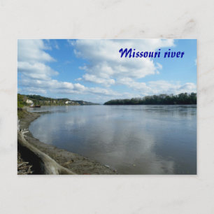 Missouri river postcard