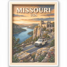 Missouri Road Trip Lake Ozarks Castle SUV Vintage